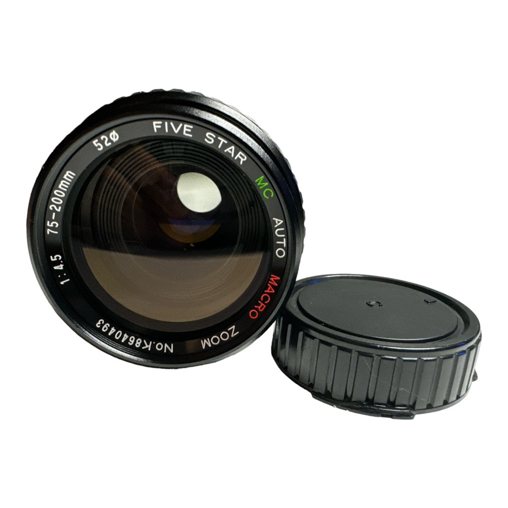 🔥 Five Star 52mm MC Auto Macro Zoom 75-200mm f/4.5 Japanese Lens 🔥